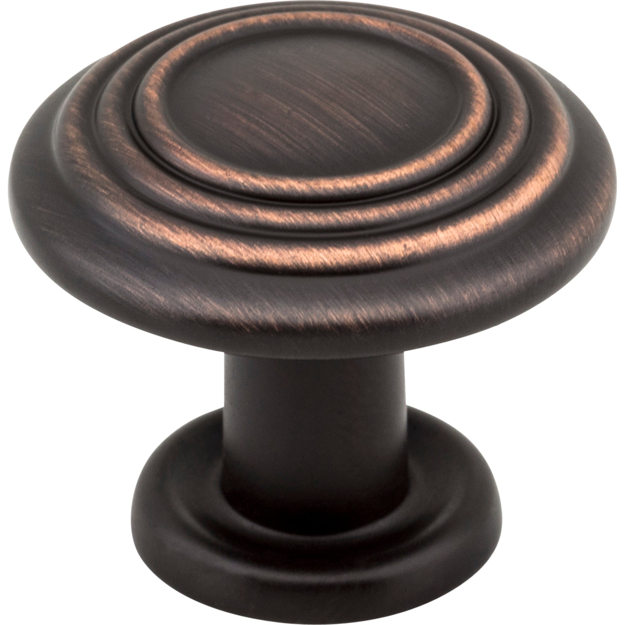 Stacked Ring Vienna Cabinet Mushroom Knob by Elements - Brushed Oil Rubbed Bronze