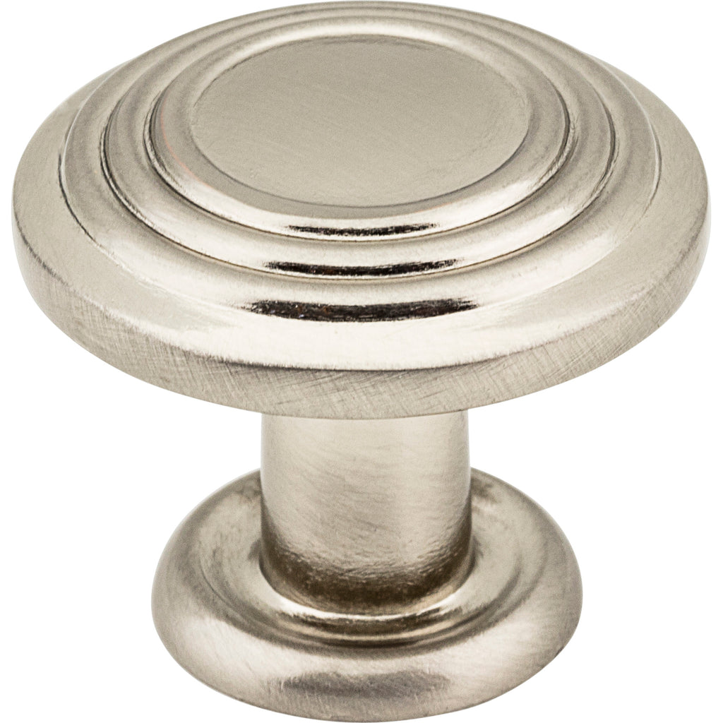 Stacked Ring Vienna Cabinet Mushroom Knob by Elements - Satin Nickel