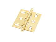 Ball Tip Hinge Mortise  by Schaub - Polished Brass - New York Hardware