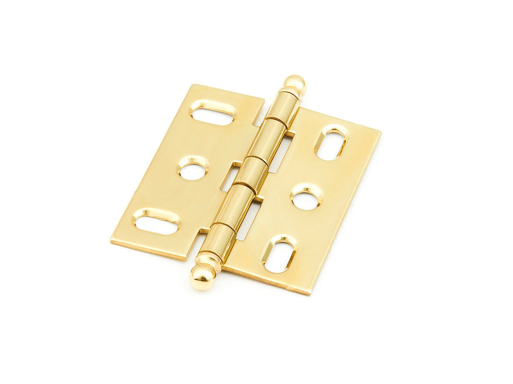 Ball Tip Hinge Mortise  by Schaub - Polished Brass - New York Hardware