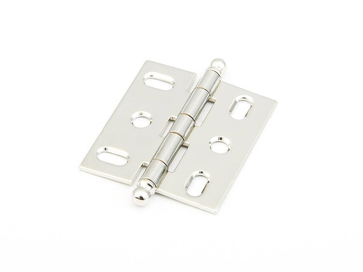 Ball Tip Hinge Mortise  by Schaub - Polished Nickel - New York Hardware