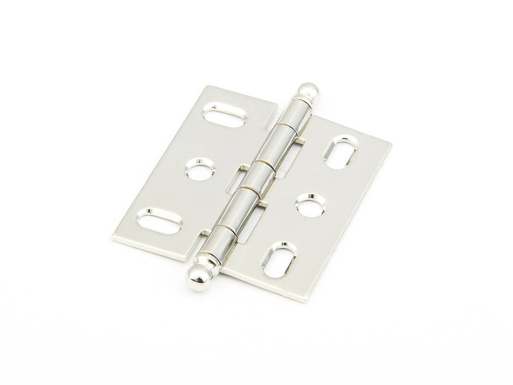 Ball Tip Hinge Mortise  by Schaub - Polished Nickel - New York Hardware