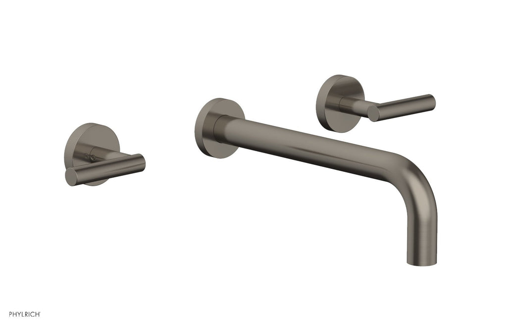 TRANSITION   Wall Lavatory Set 10" Spout   Lever Handles by Phylrich - Pewter
