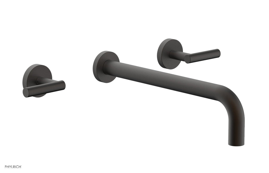 TRANSITION   Wall Lavatory Set 12" Spout   Lever Handles by Phylrich - Oil Rubbed Bronze