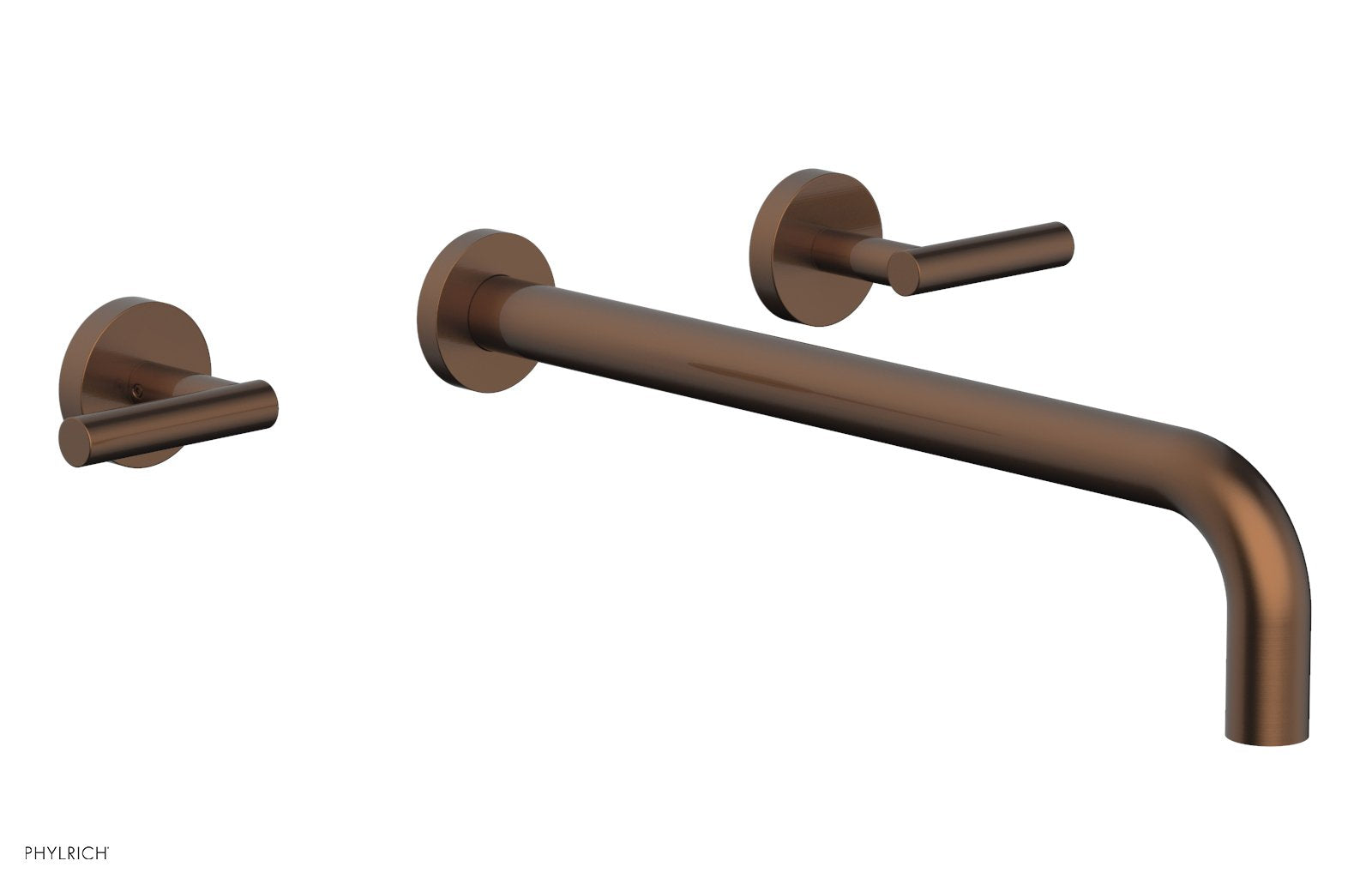 TRANSITION   Wall Lavatory Set 14" Spout   Lever Handles by Phylrich - Polished Chrome