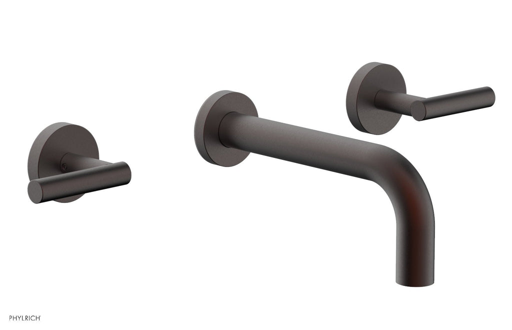 TRANSITION   Wall Lavatory Set 7 1/2" Spout   Lever Handles by Phylrich - Weathered Copper