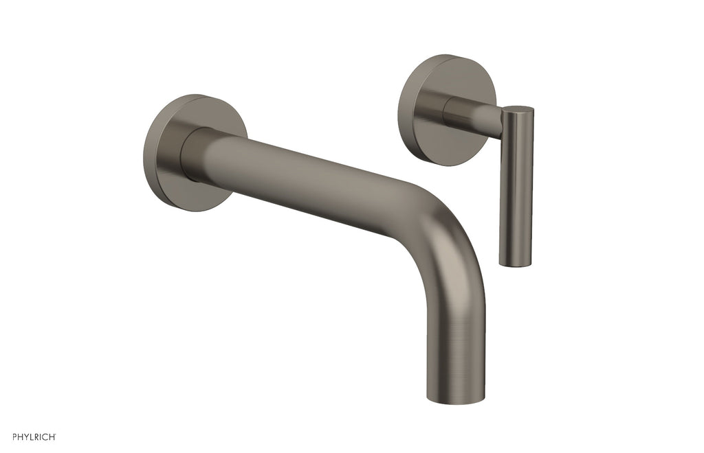 TRANSITION   Single Handle Wall Lavatory Set   Lever Handles by Phylrich - Pewter