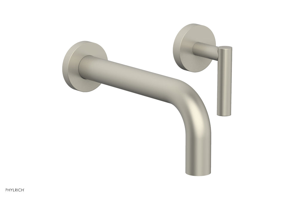 TRANSITION   Single Handle Wall Lavatory Set   Lever Handles by Phylrich - Burnished Nickel