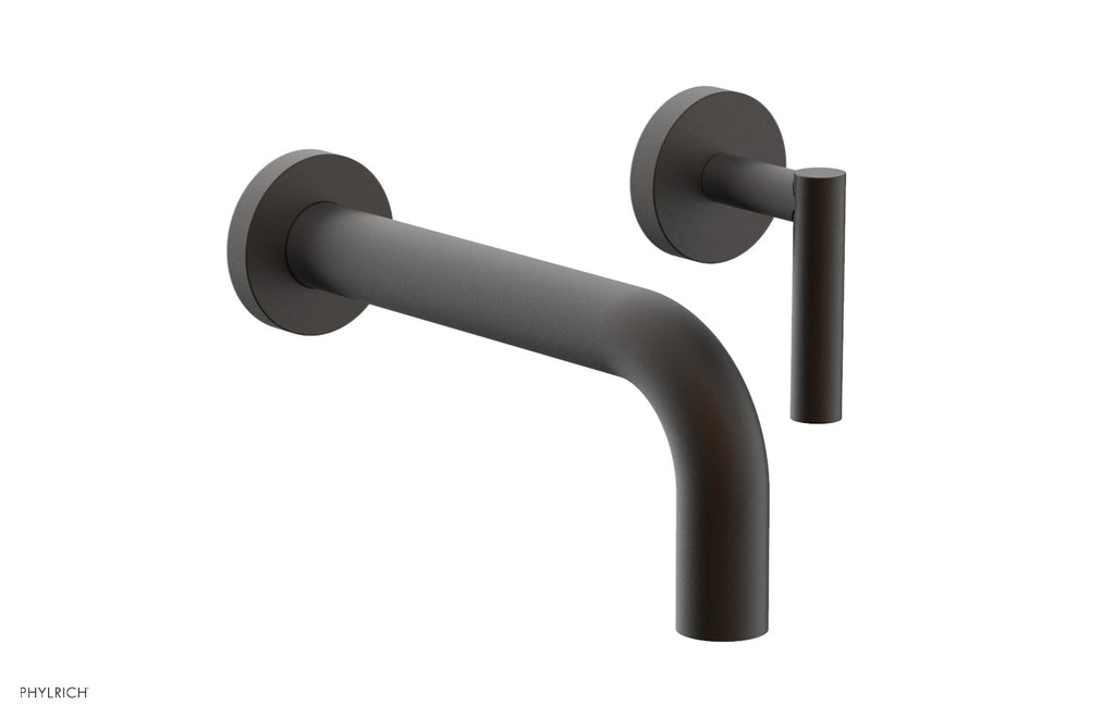 TRANSITION   Single Handle Wall Lavatory Set   Lever Handles by Phylrich - Oil Rubbed Bronze