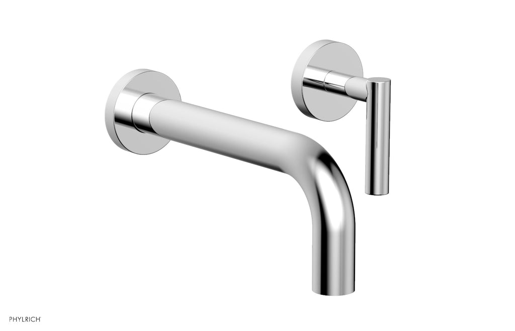TRANSITION   Single Handle Wall Lavatory Set   Lever Handles by Phylrich - Polished Chrome