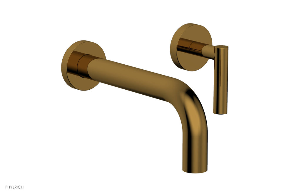 TRANSITION   Single Handle Wall Lavatory Set   Lever Handles by Phylrich - French Brass