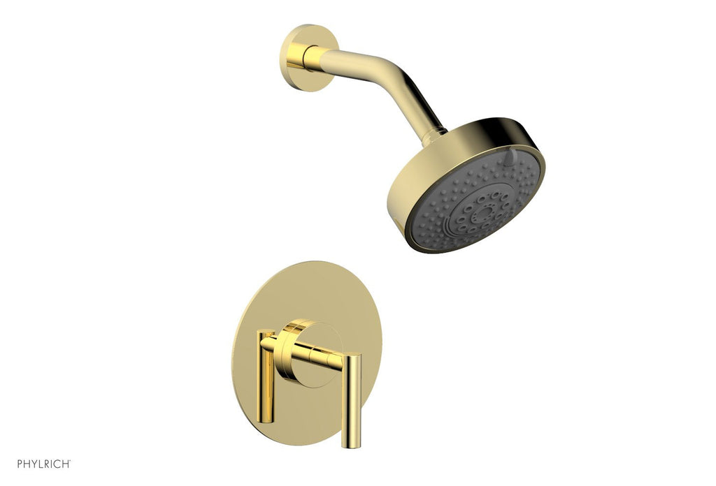 TRANSITION   Pressure Balance Shower Set   Lever Handle by Phylrich - Polished Gold