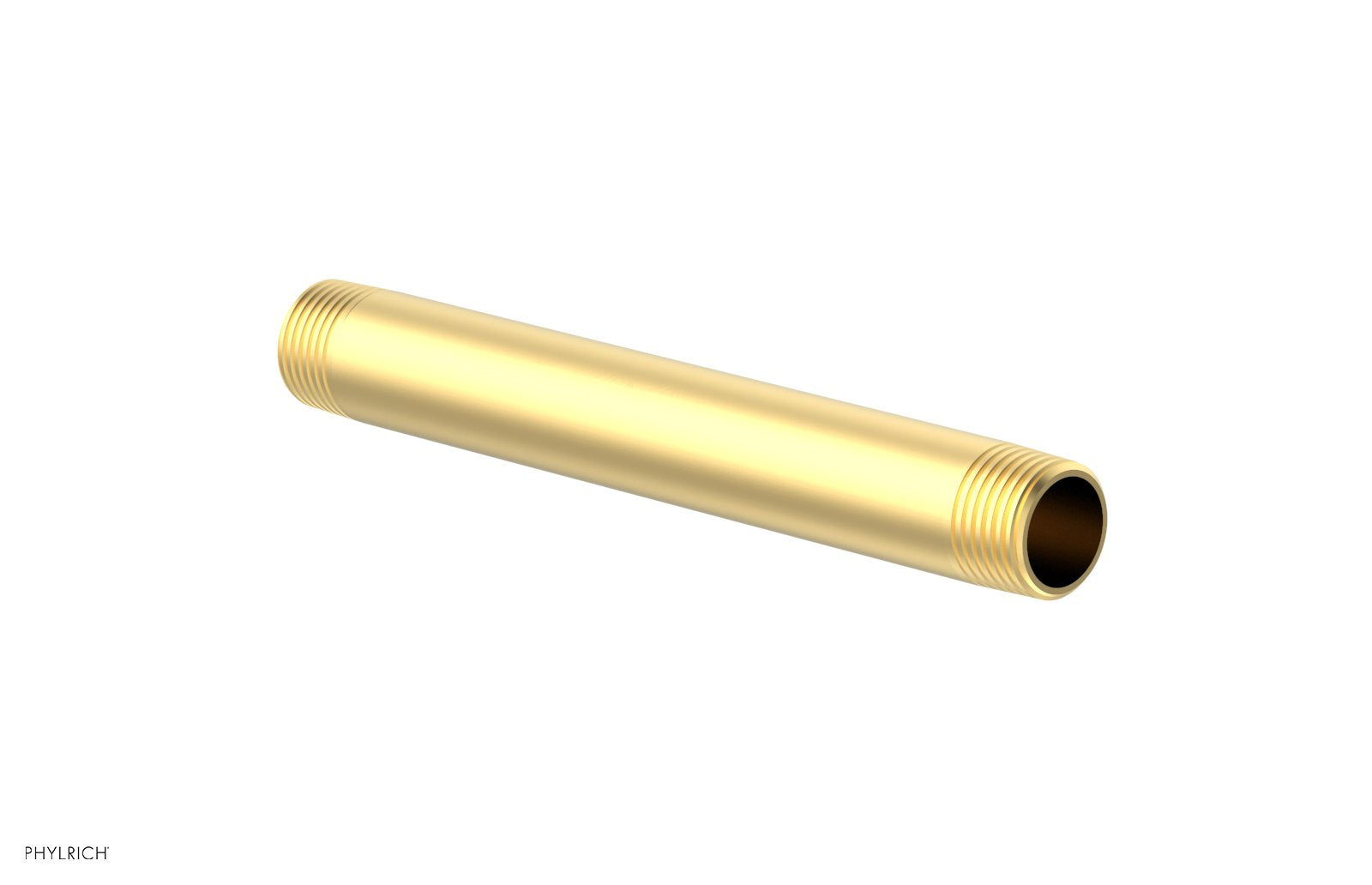 6" Straight Shower Arm by Phylrich - Burnished Gold