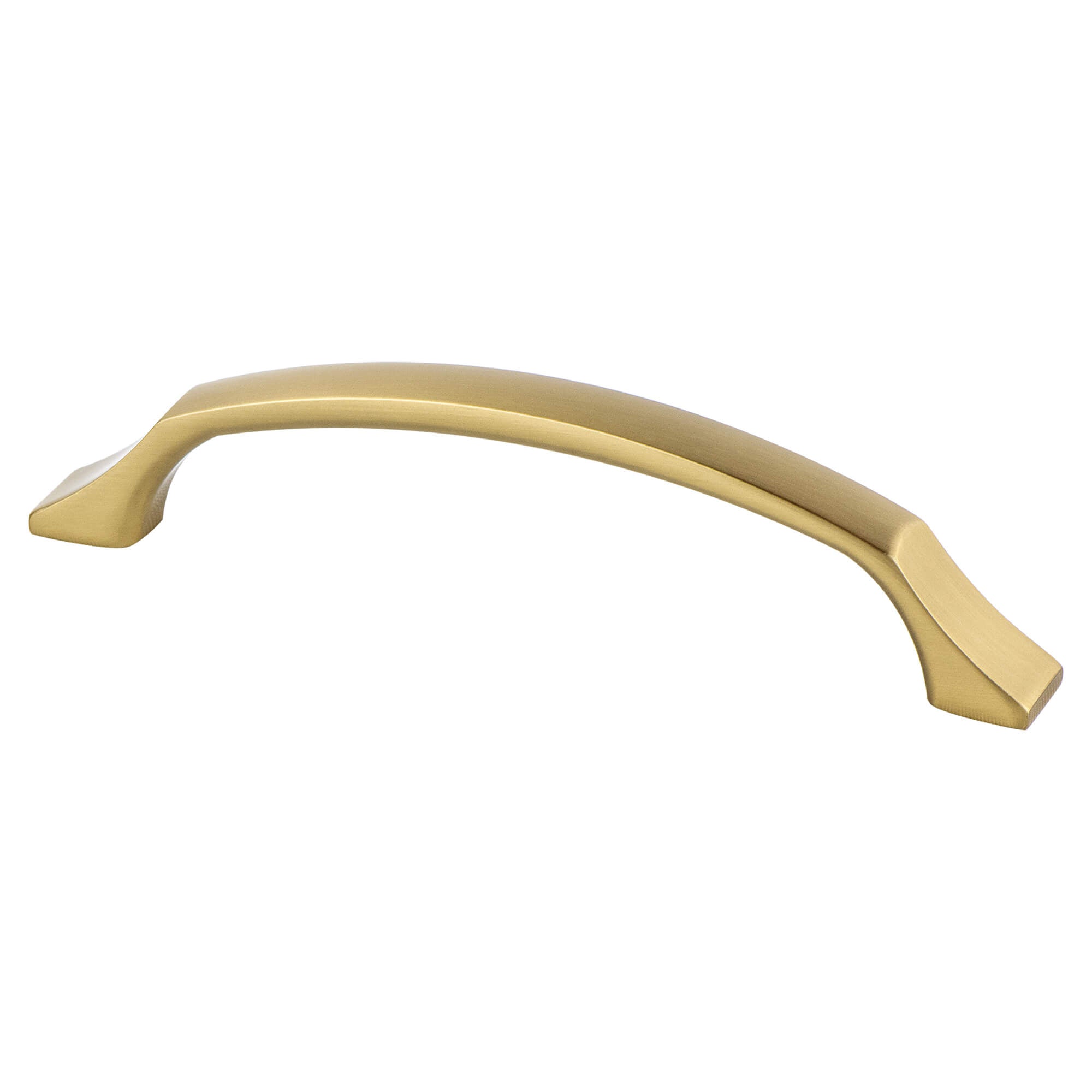 Modern Brushed Gold - 128mm - Epoch Edge Pull by Berenson - New York Hardware