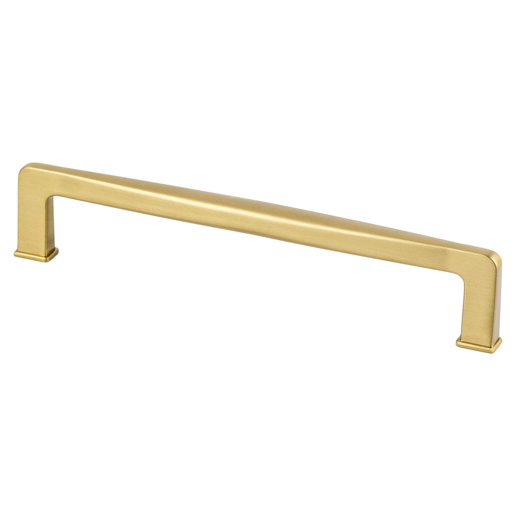 Modern Brushed Gold - 160mm - Subtle Surge Pull by Berenson - New York Hardware