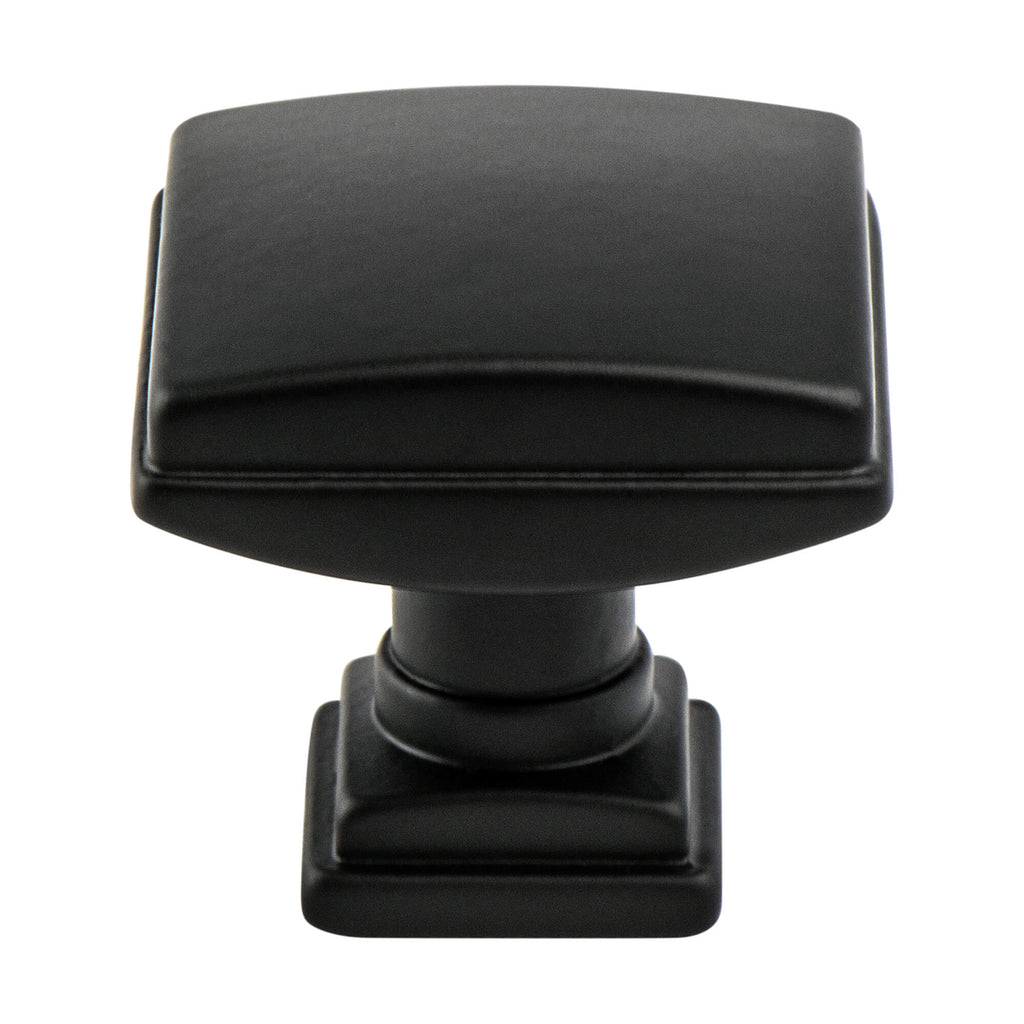 Matte Black - 1-1/4" - Tailored Traditional Knob by Berenson - New York Hardware