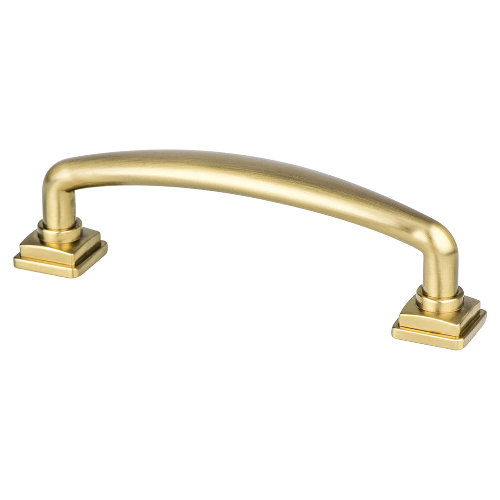 Modern Brushed Gold - 96mm - Tailored Traditional Pull by Berenson - New York Hardware