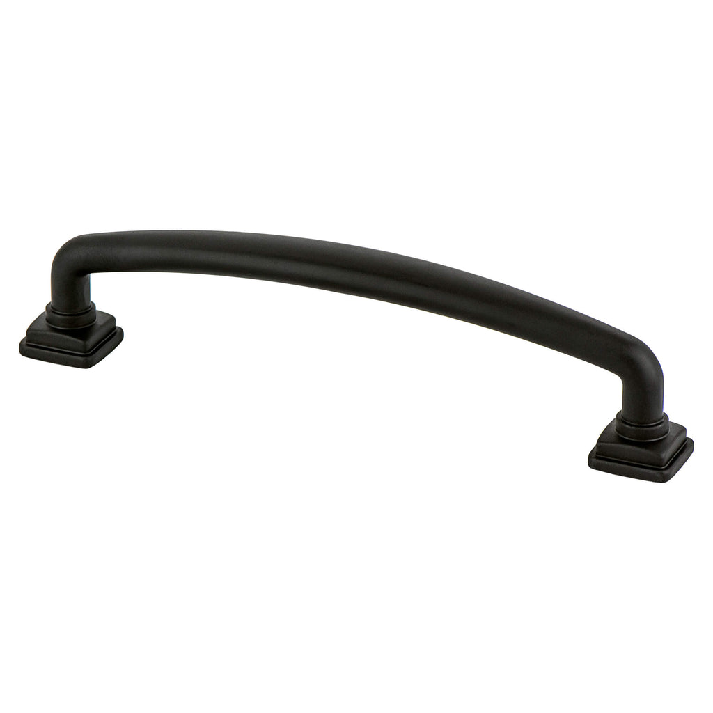 Matte Black - 128mm - Tailored Traditional Pull by Berenson - New York Hardware