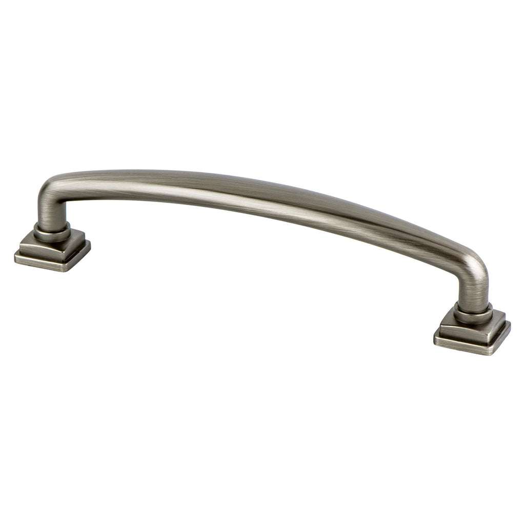 Vintage Nickel - 128mm - Tailored Traditional Pull by Berenson - New York Hardware