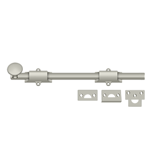 Bolts Surface HD Bolt by Deltana - 12"  - Brushed Nickel - New York Hardware