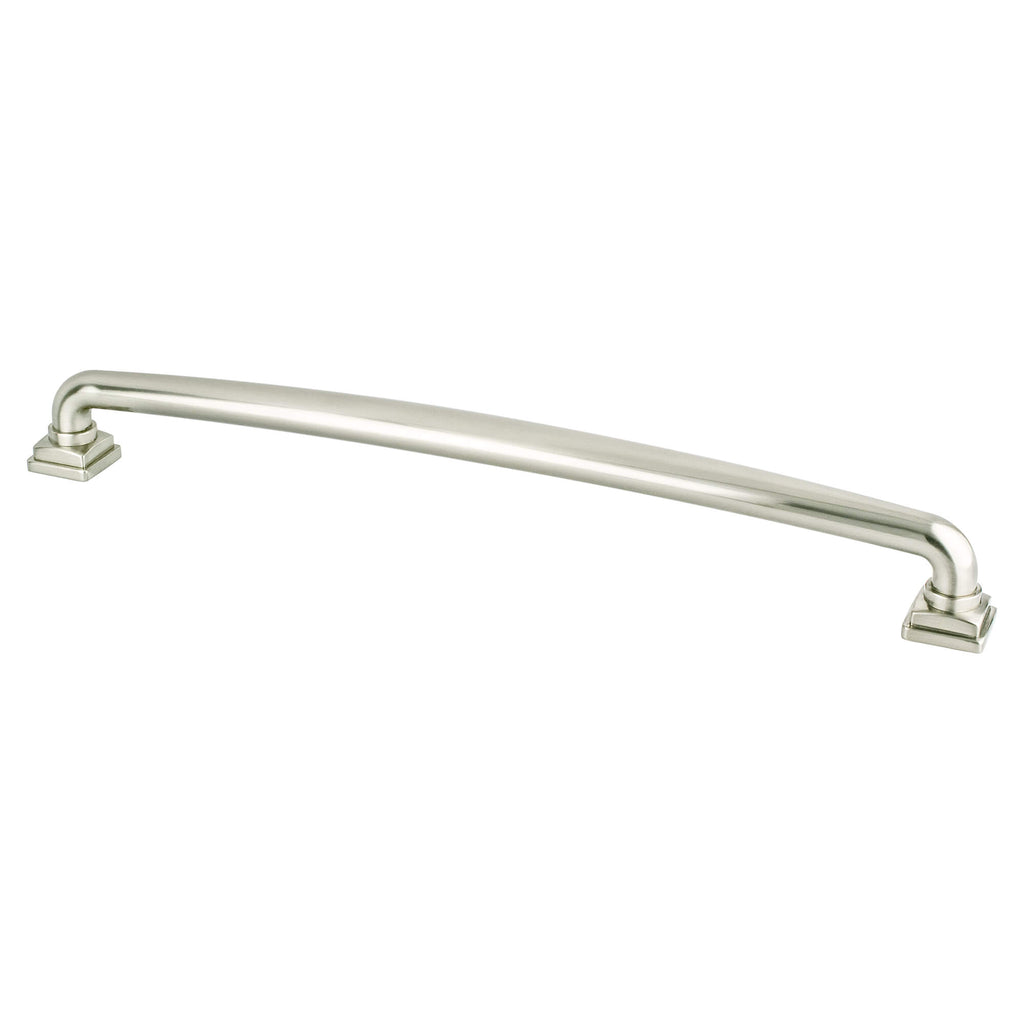 Brushed Nickel - 12" - Tailored Traditional Appliance Pull by Berenson - New York Hardware