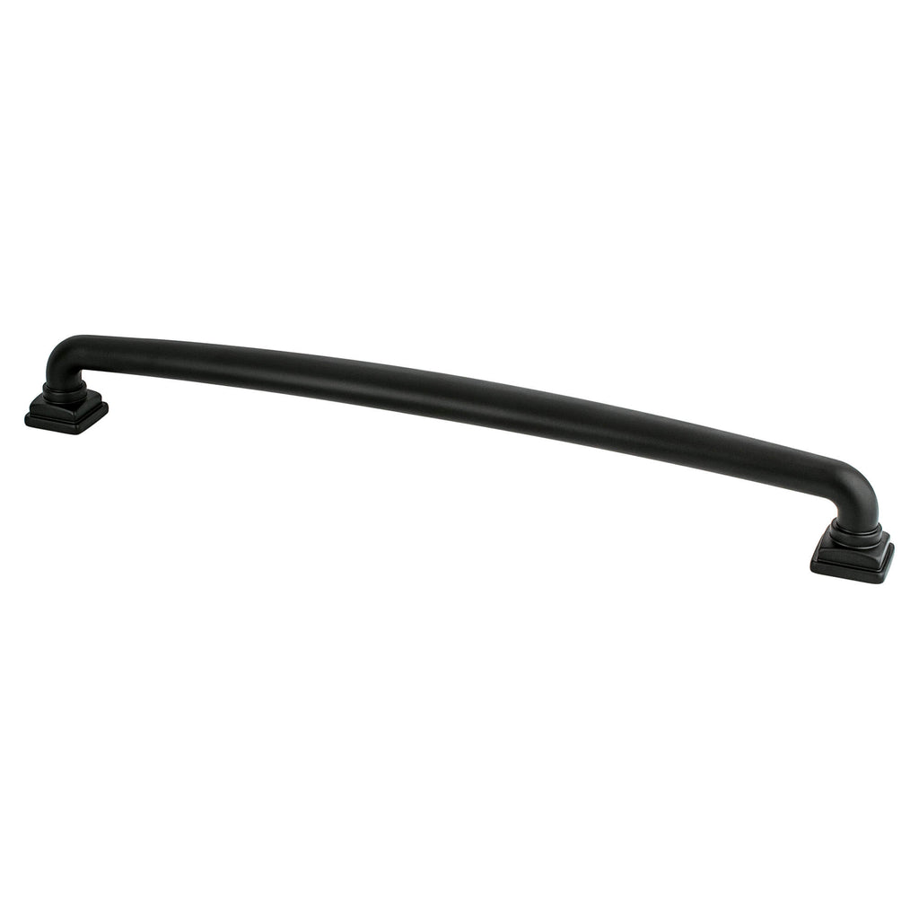 Matte Black - 12" - Tailored Traditional Appliance Pull by Berenson - New York Hardware