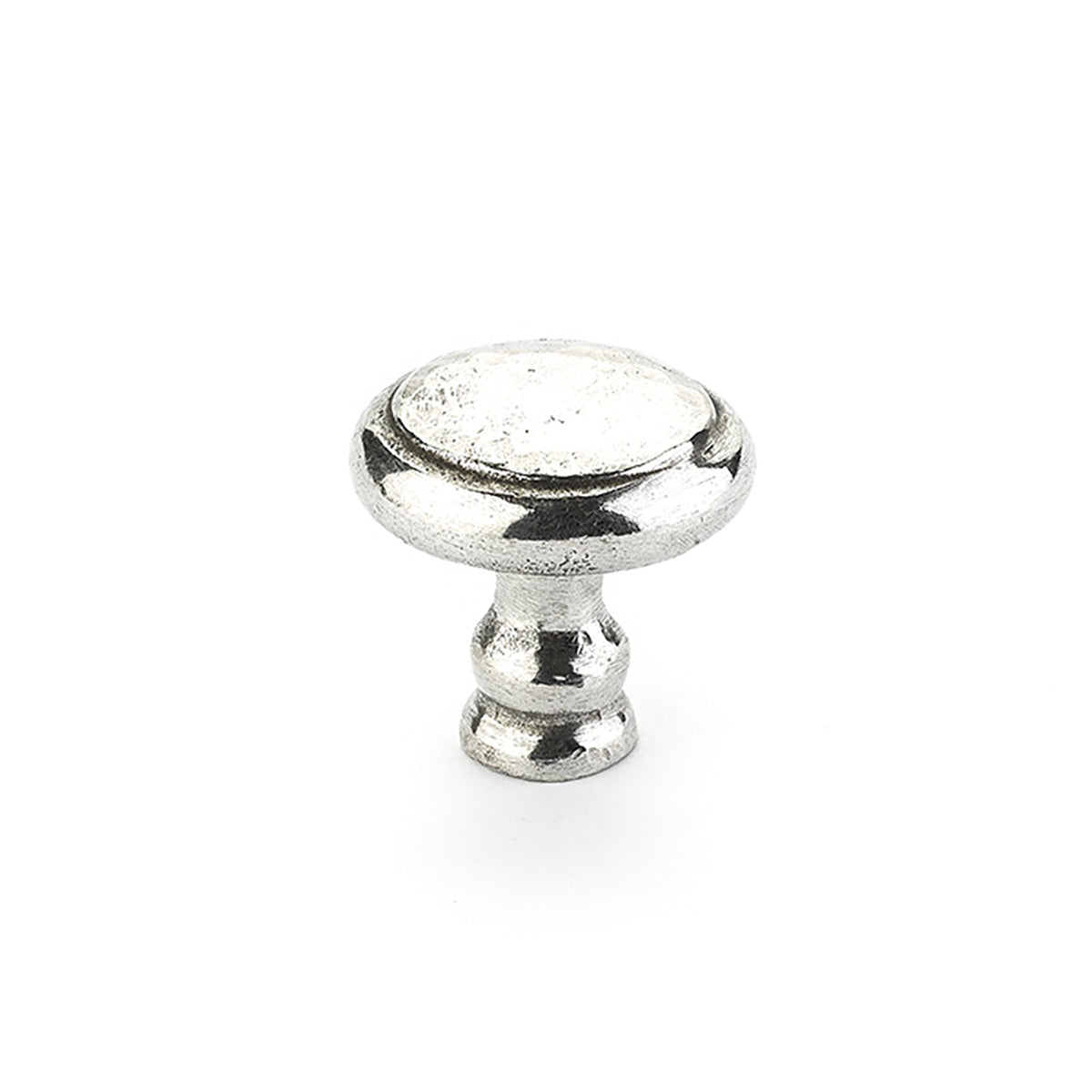 Artifex Round Riged Knob by Schaub - Natural Britannium - New York Hardware