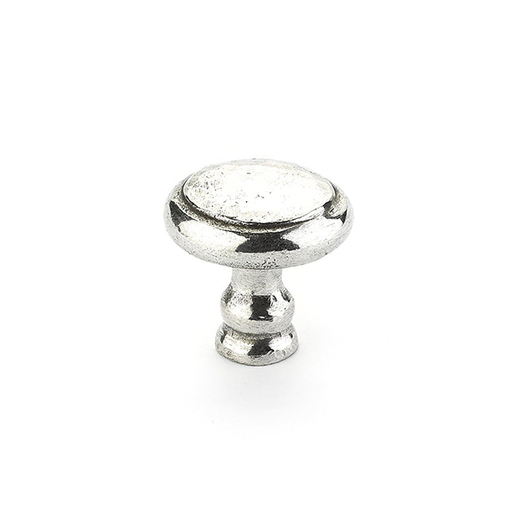 Artifex Round Riged Knob by Schaub - Natural Britannium - New York Hardware