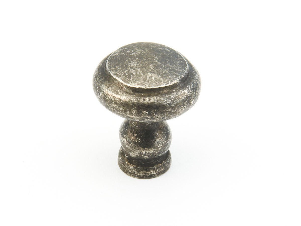 Artifex Round Riged Knob by Schaub - Dark Pewter - New York Hardware