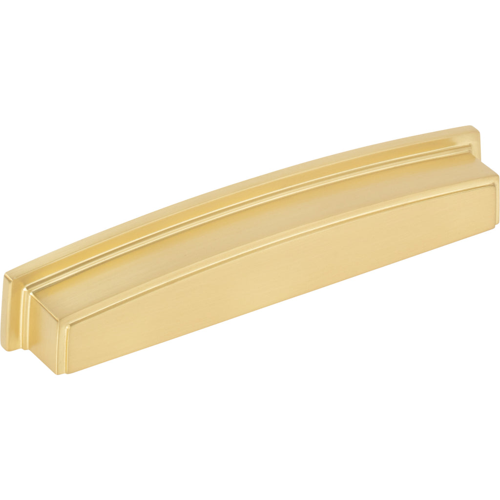 Square-to-Center Square Renzo Cabinet Cup Pull by Jeffrey Alexander - Brushed Gold