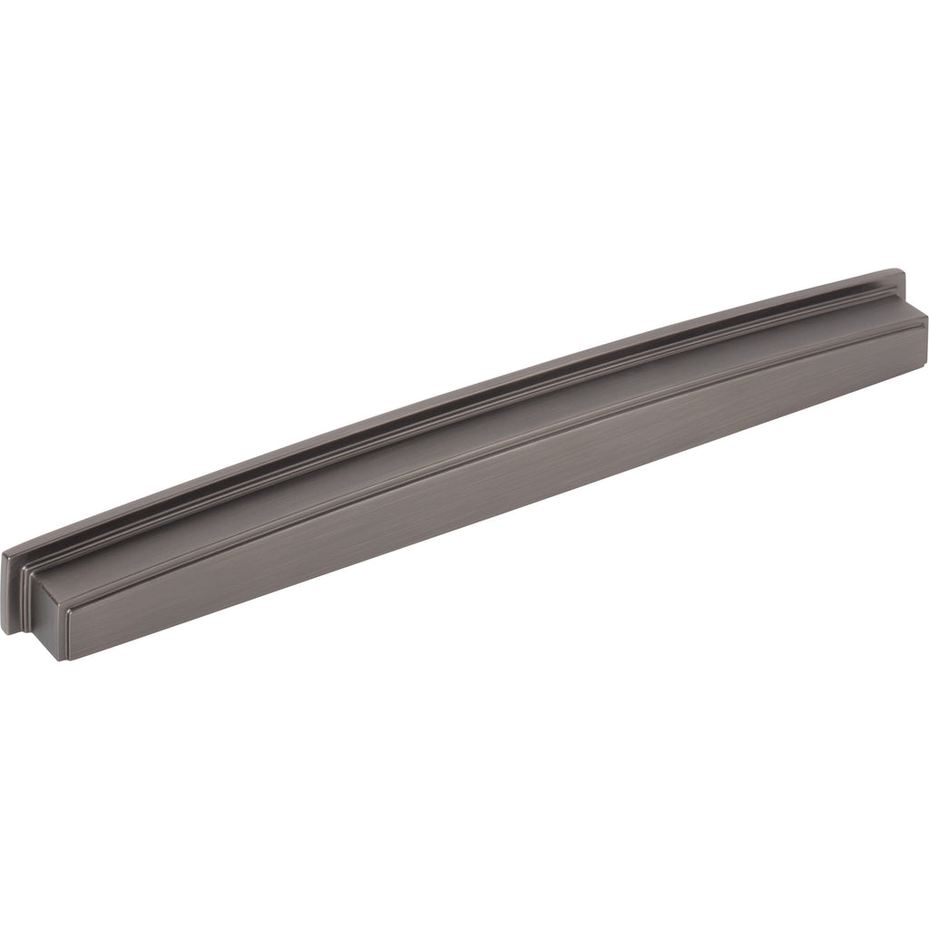 Square-to-Center Square Renzo Cabinet Cup Pull by Jeffrey Alexander - Brushed Pewter