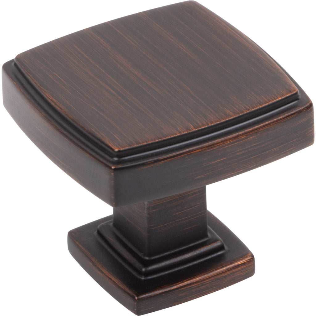 Square Renzo Cabinet Knob by Jeffrey Alexander - Brushed Oil Rubbed Bronze