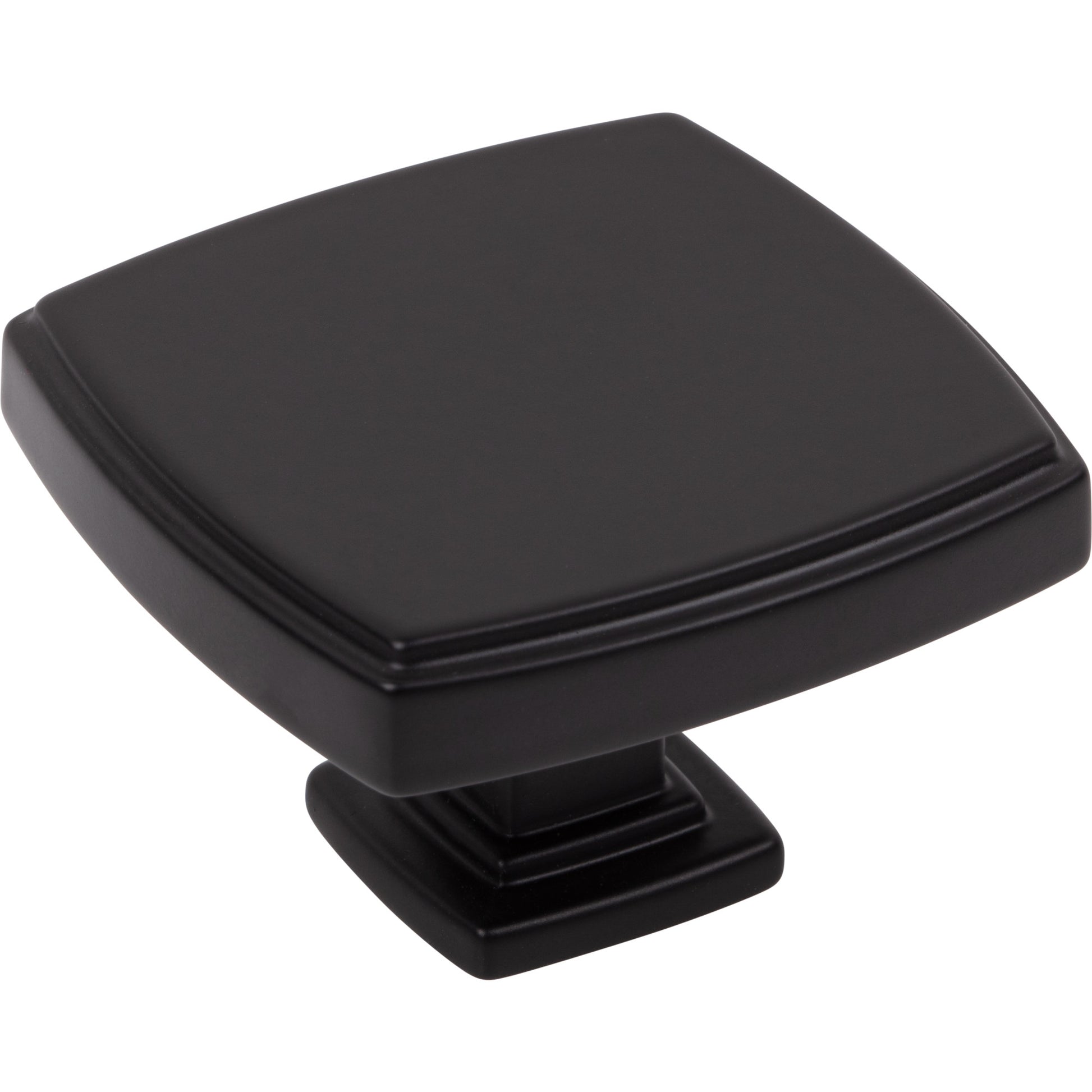 Square Renzo Cabinet Knob by Jeffrey Alexander - Matte Black