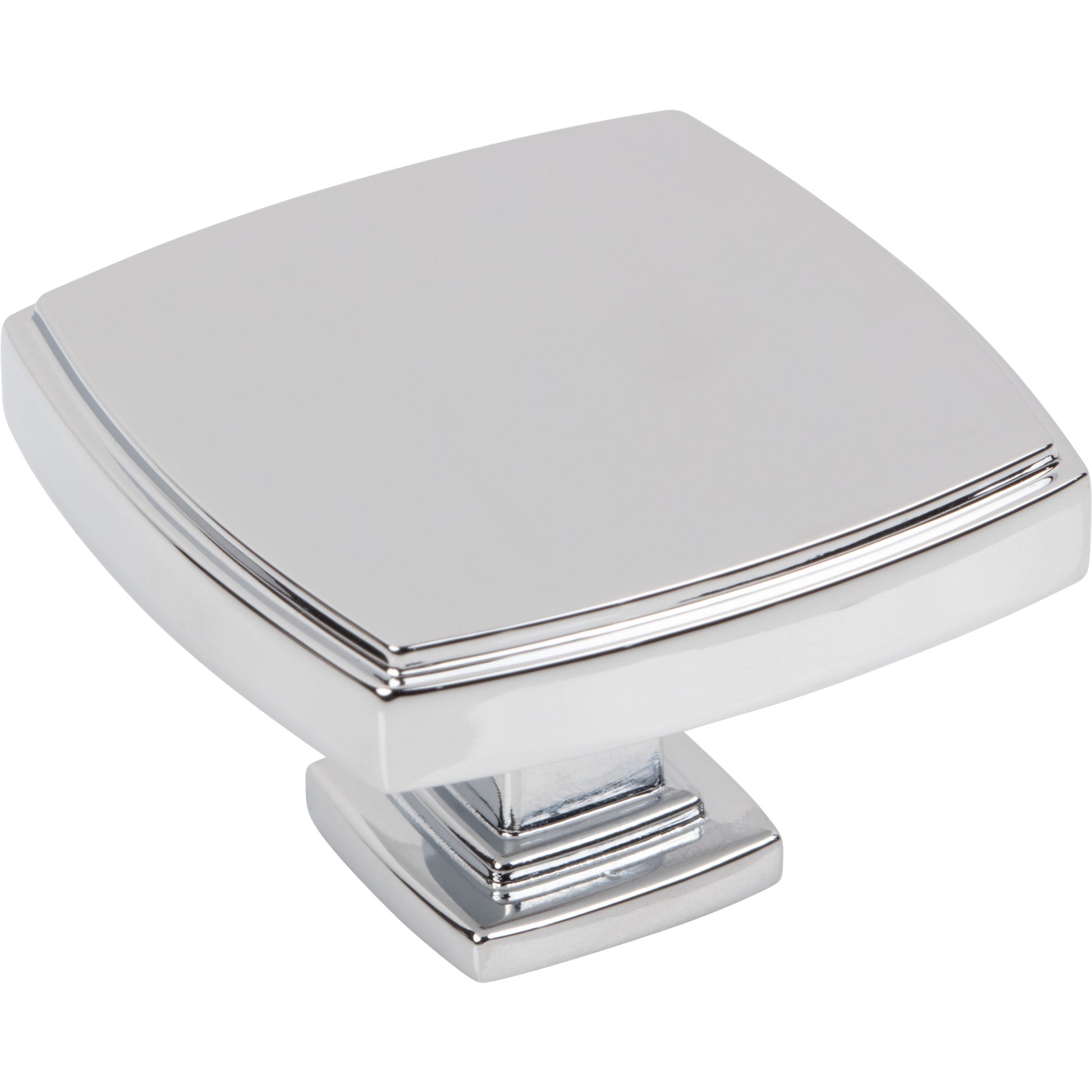 Square Renzo Cabinet Knob by Jeffrey Alexander - Polished Chrome