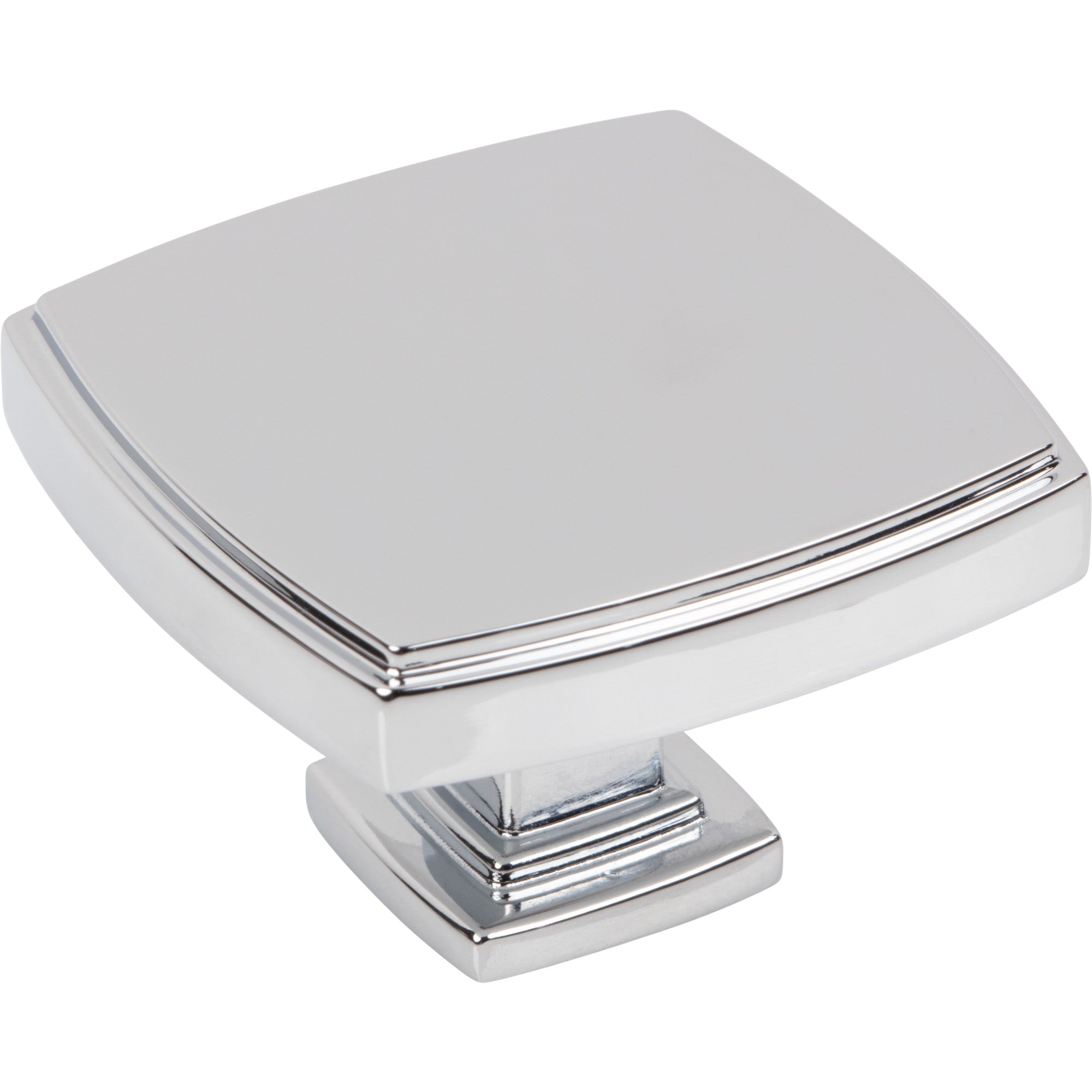 Square Renzo Cabinet Knob by Jeffrey Alexander - Polished Chrome