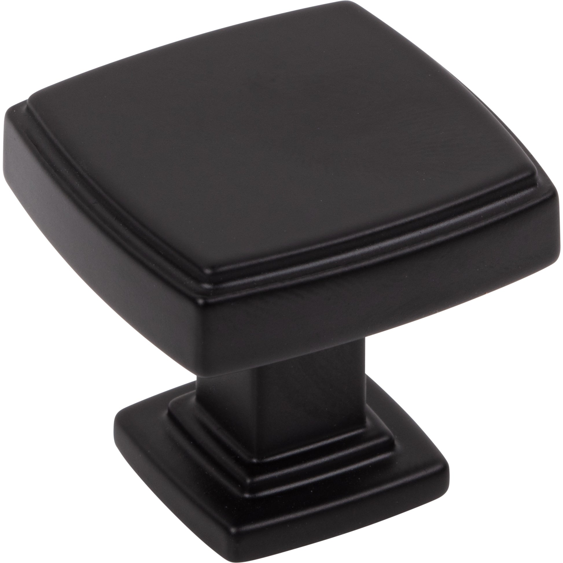 Square Renzo Cabinet Knob by Jeffrey Alexander - Matte Black