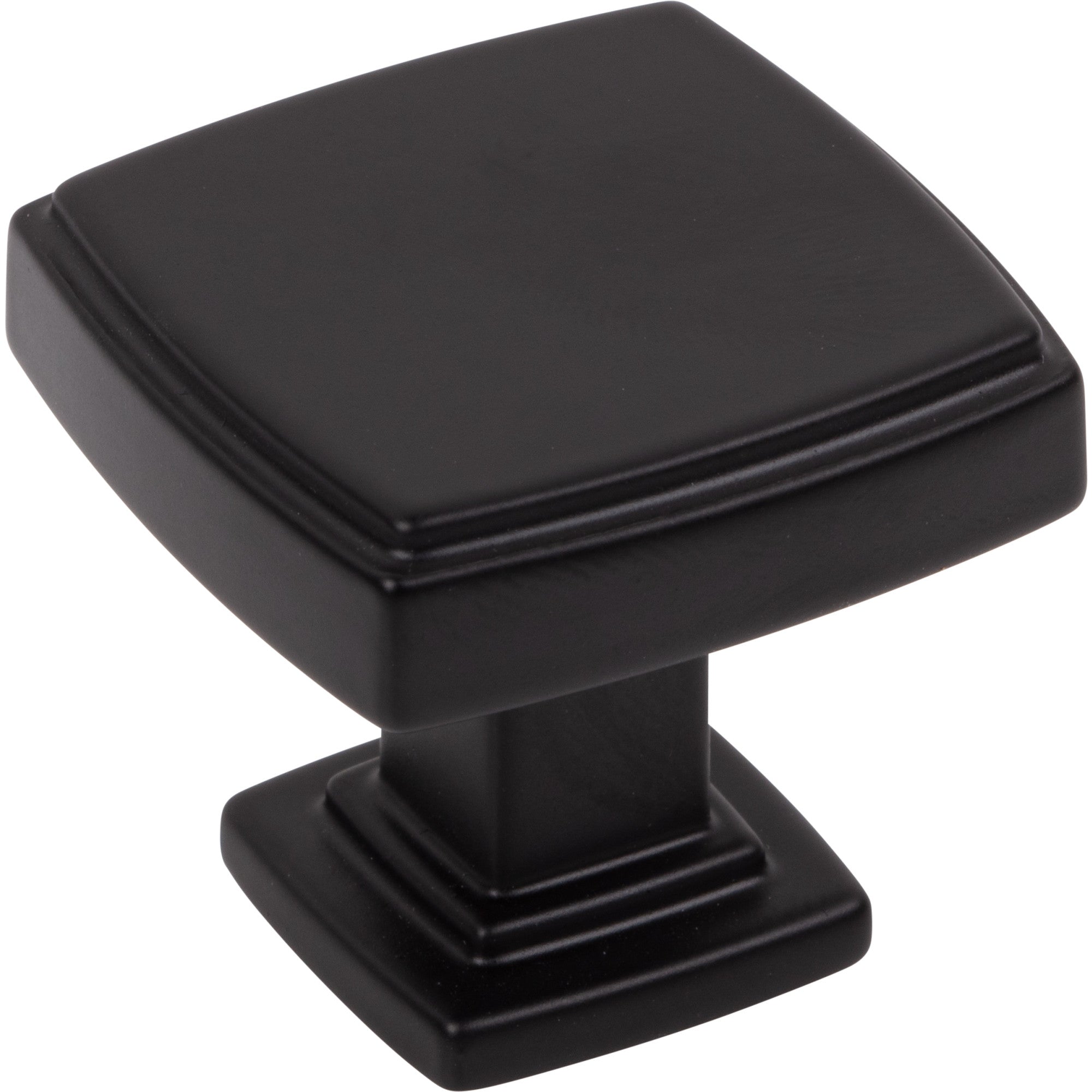 Square Renzo Cabinet Knob by Jeffrey Alexander - Matte Black