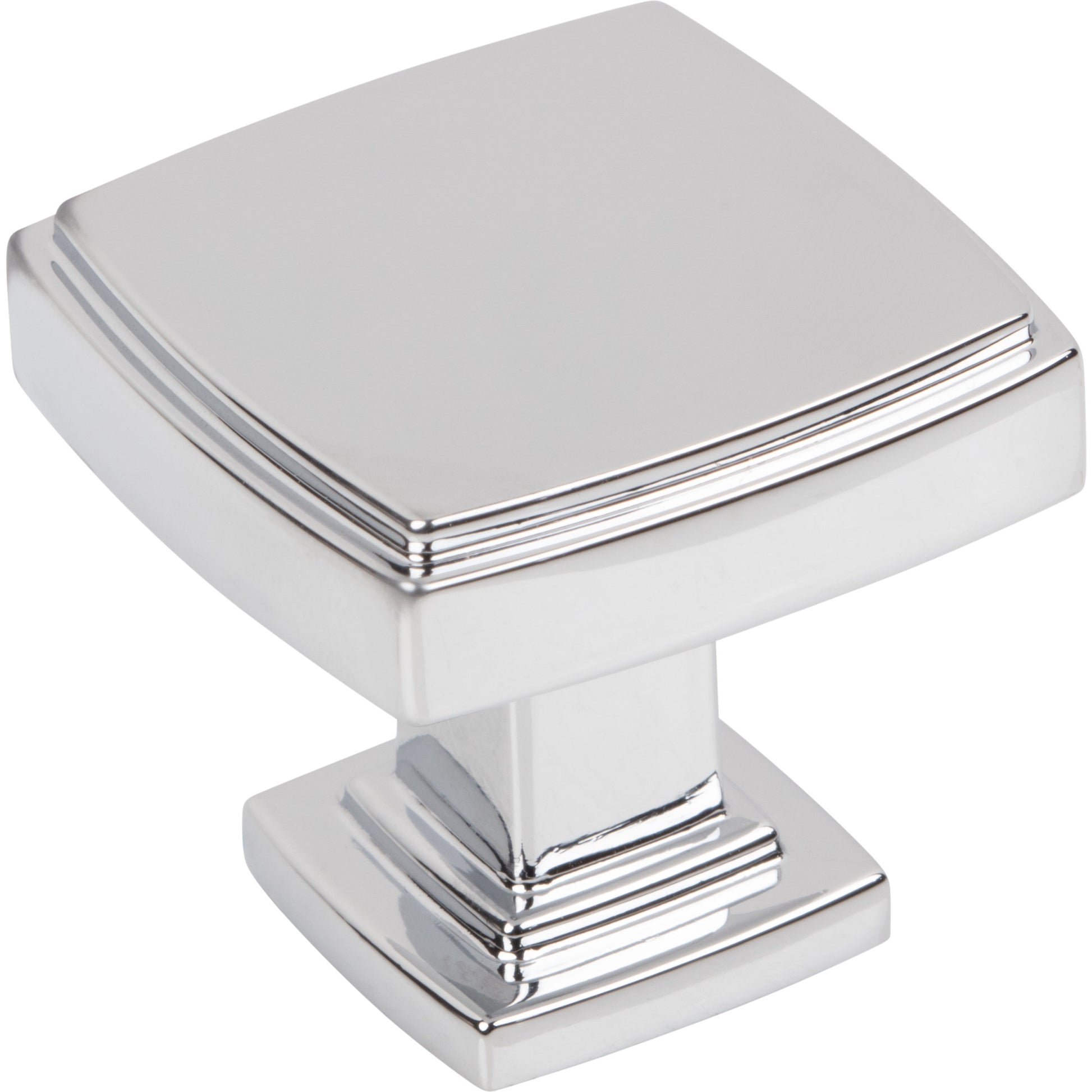 Square Renzo Cabinet Knob by Jeffrey Alexander - Polished Chrome