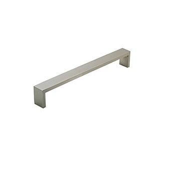 Rectangular Squared Pull -  11 13/16" (300mm) Satin Stainless Steel - New York Hardware Online