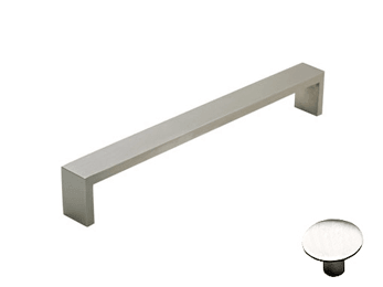Rectangular Squared Pull -  5 9/32" (134mm) Polished Stainless Steel - New York Hardware Online