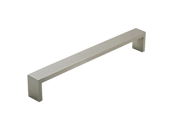 Rectangular Squared Pull -  5 9/32" (134mm) Satin Stainless Steel - New York Hardware Online
