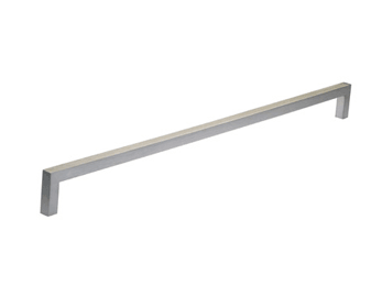 Square Bar Pull - 6 11/16" (170mm) Satin Stainless Steel - New York Hardware Online