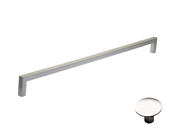 Square Bar Pull - 4 5/16" (110mm) Polished Stainless Steel - New York Hardware Online