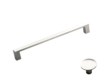 Square Form Pull - 4 13/32" (112mm) Polished Stainless Steel - New York Hardware Online