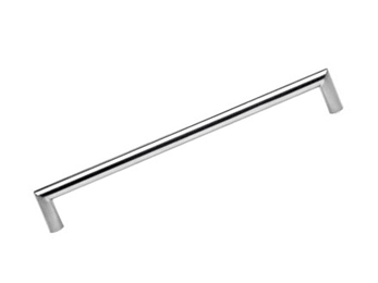 Tubular Pull With Corners - 8 9/32" (210mm) Polished Stainless Steel - New York Hardware Online