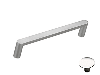 Flat Surface Oblonged Pull - 6 3/8" (162mm) Polished Stainless Steel - New York Hardware Online