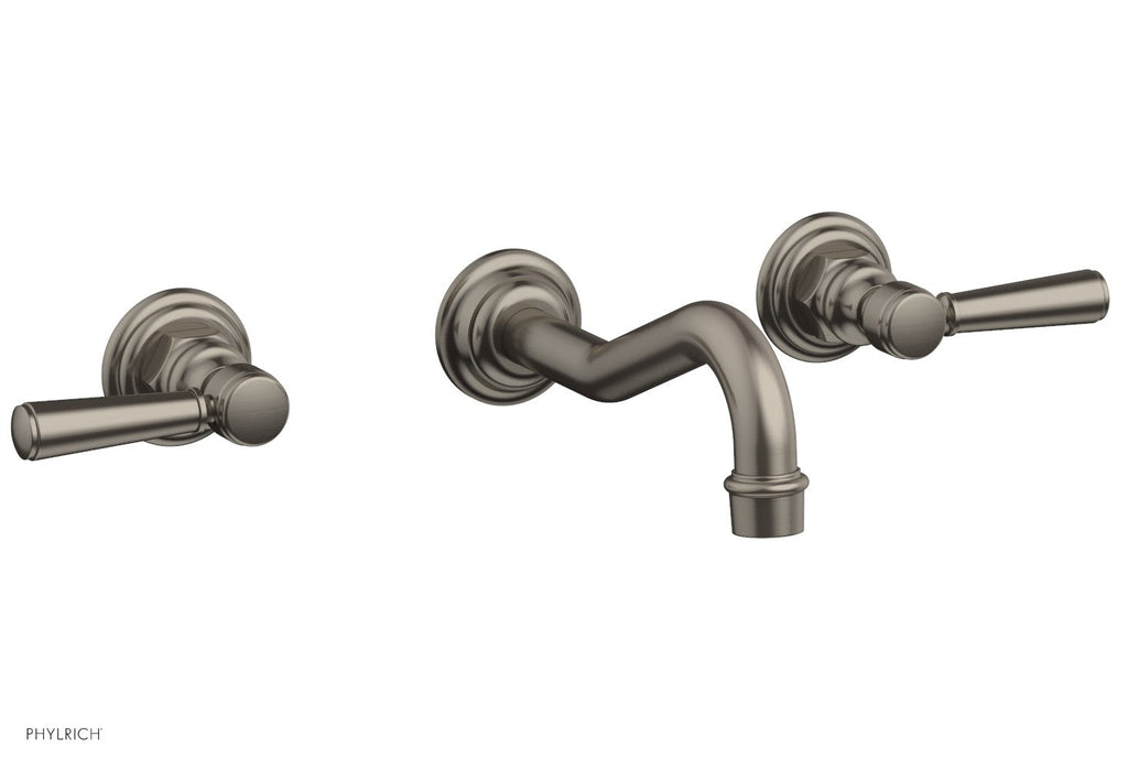 HENRI Wall Lavatory Set   Lever Handles by Phylrich - Pewter