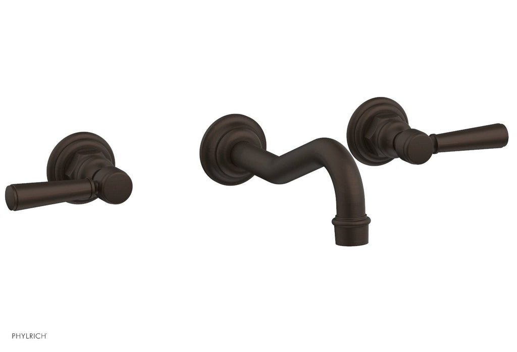 HENRI Wall Lavatory Set   Lever Handles by Phylrich - Antique Bronze