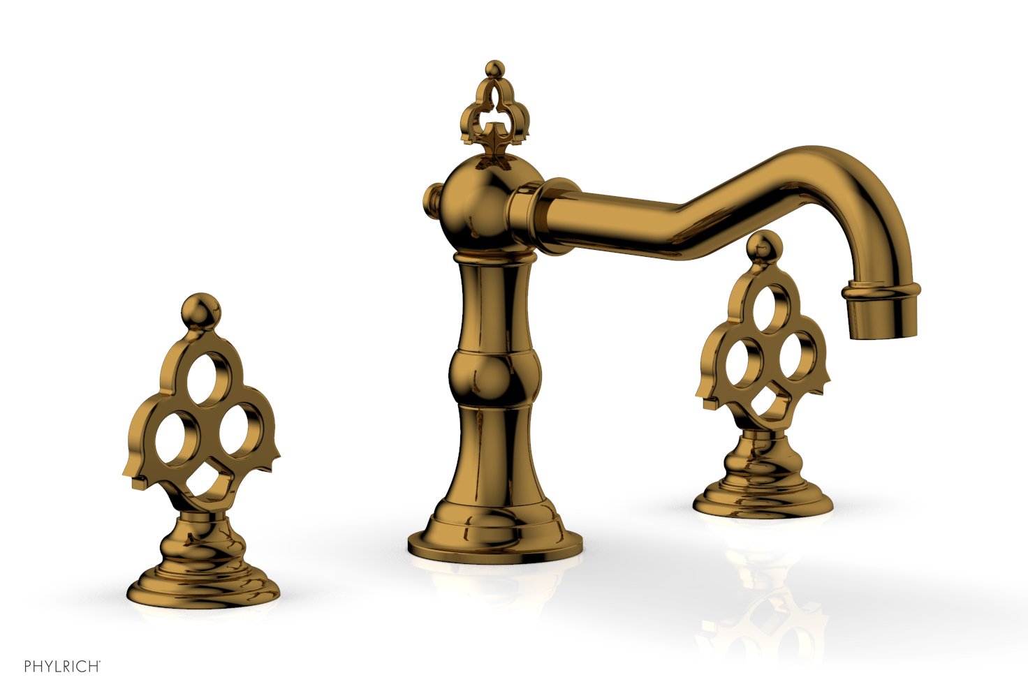 7-7/8" - Polished Gold - MAISON Deck Tub Set  by Phylrich - New York Hardware