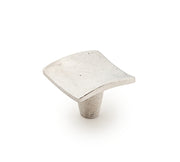 Martello Square Knob by Schaub - Natural Britannium - New York Hardware